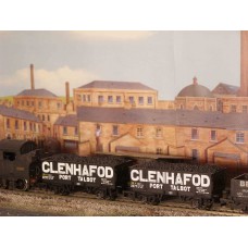 HORNBY Rake of TWO Iron-Sided GLENHAFOD PORT TALBOT Wagons with Real Coal Load Added